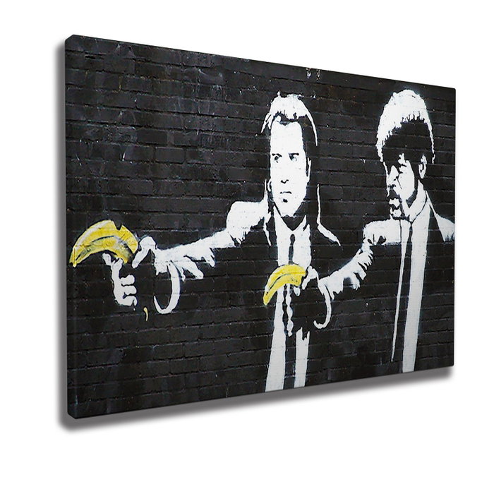 Wallity WY65 Banksy Lienzo Decorativo 50 x 70 cm